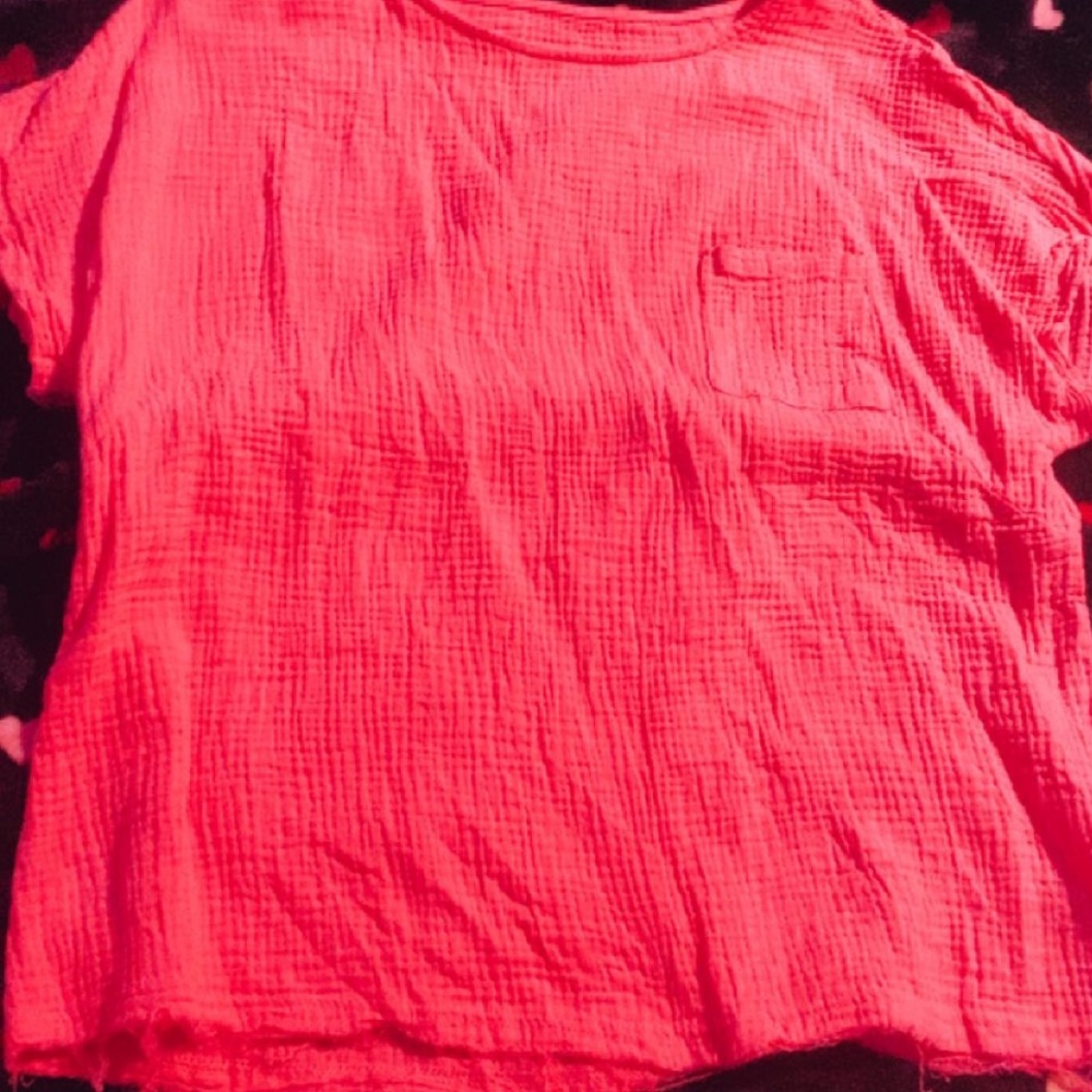 Hot pink shirt